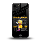 king james back phone cover | glass case for iphone 15