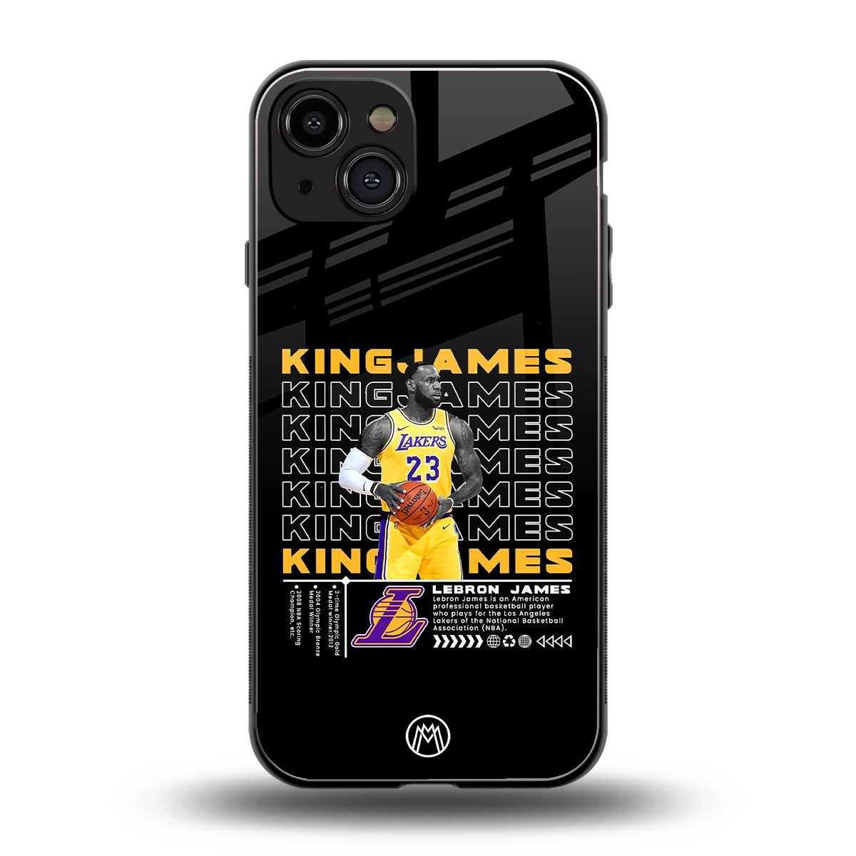 king james back phone cover | glass case for iphone 15