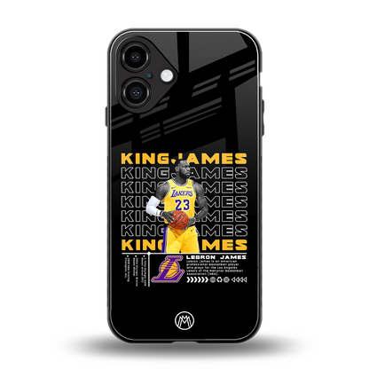 king james back phone cover | glass case for iphone 16 plus