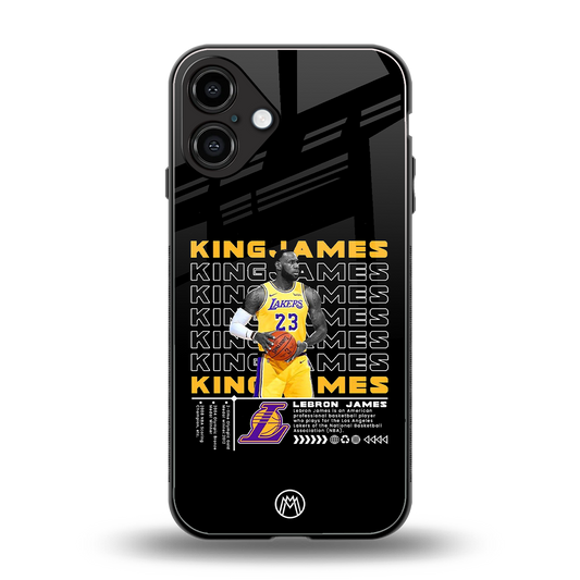 king james back phone cover | glass case for iphone 16 plus
