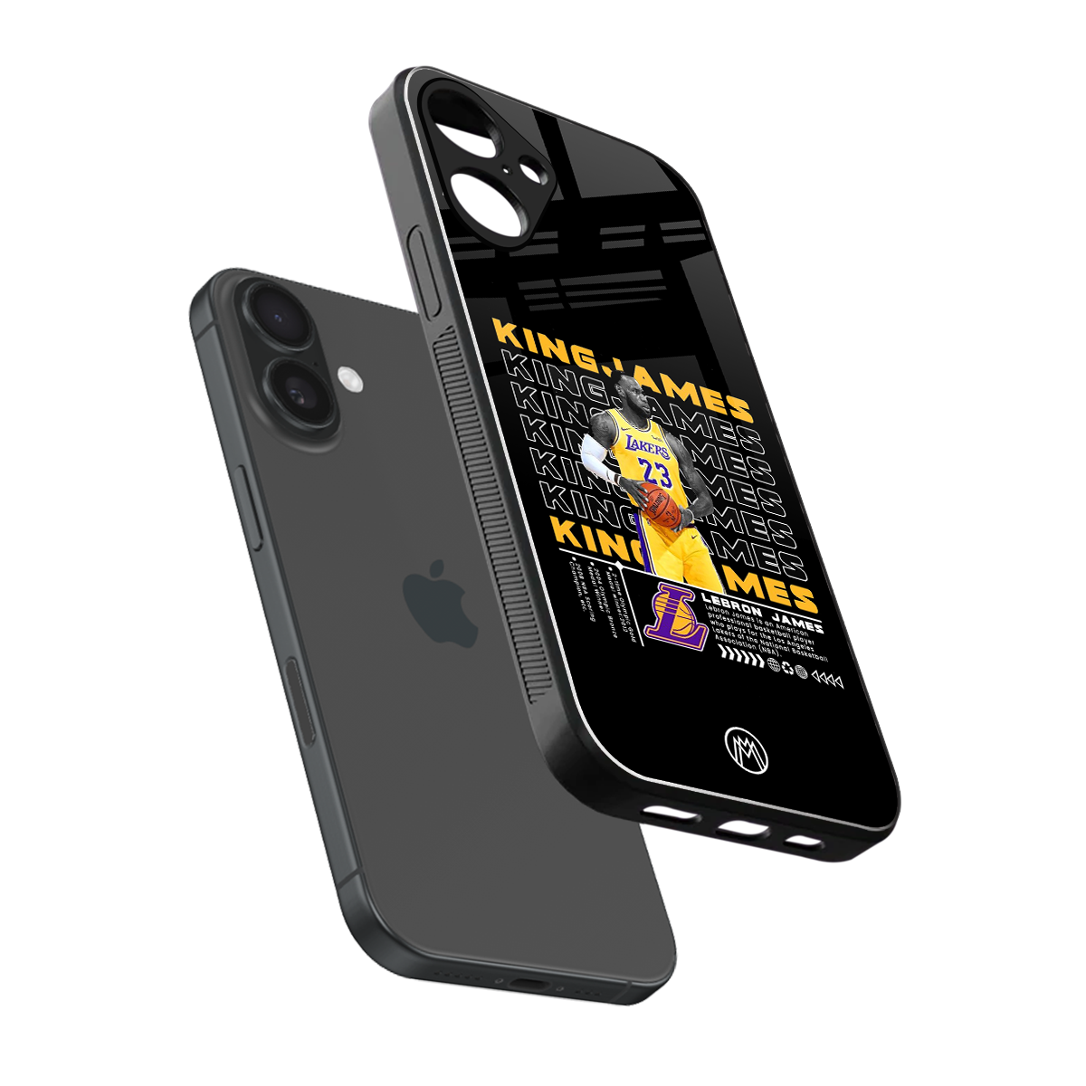 king james back phone cover | glass case for iphone 16 plus
