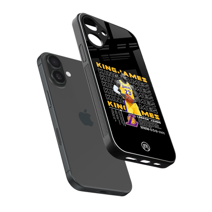 king james back phone cover | glass case for iphone 16 plus