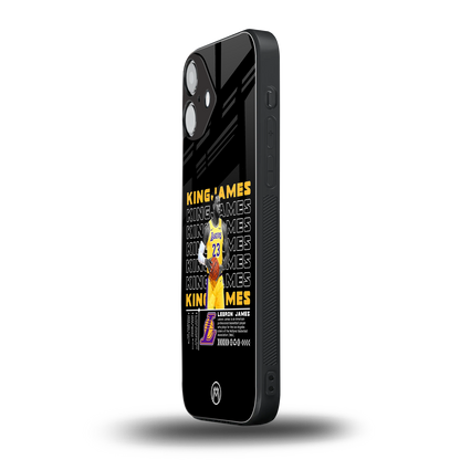 king james back phone cover | glass case for iphone 16 plus