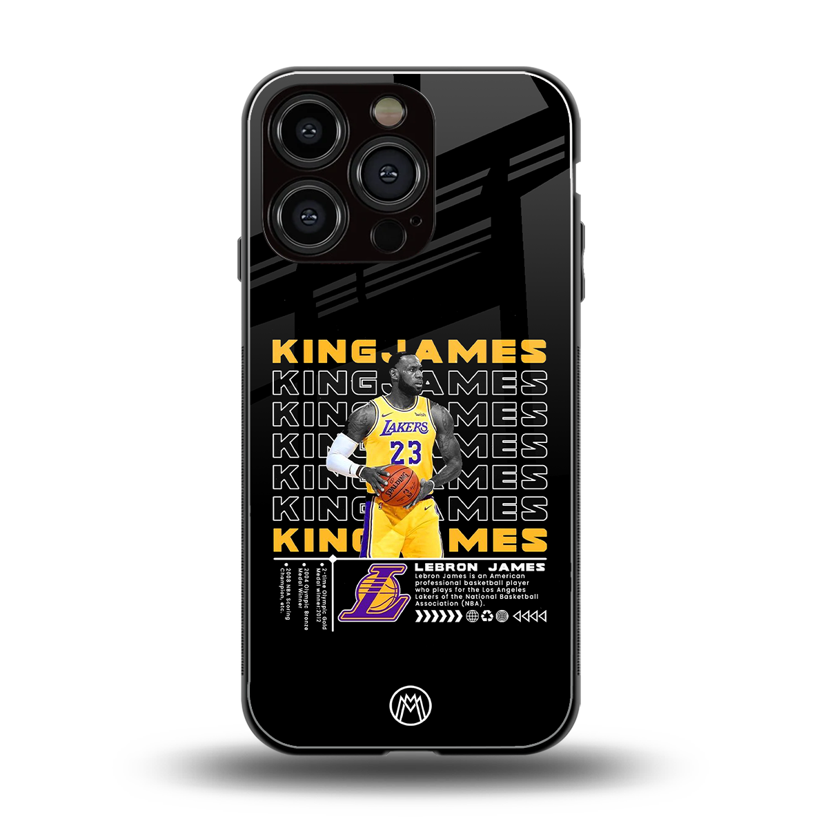 king james back phone cover | glass case for iphone 16 pro