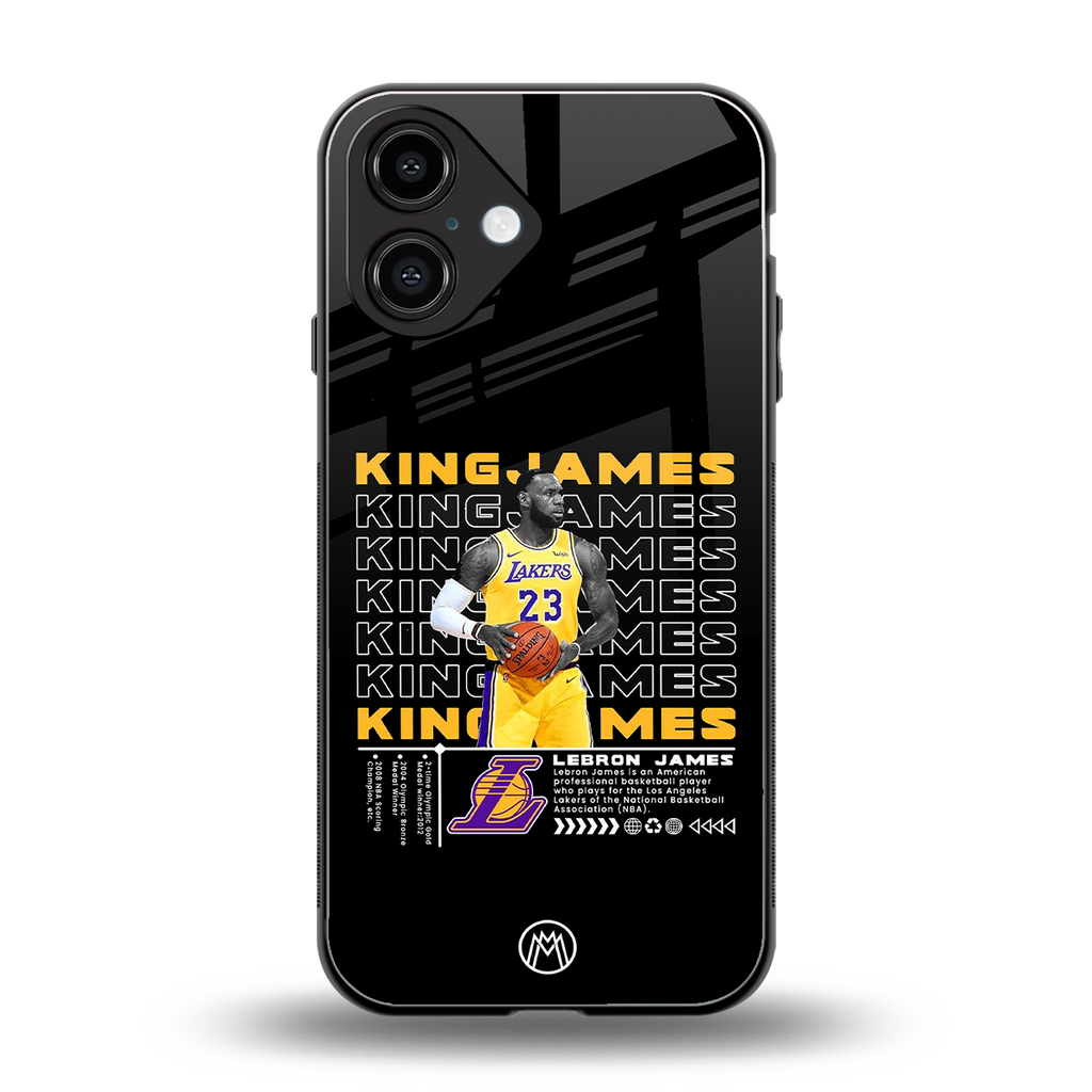 king james back phone cover | glass case for iphone 16