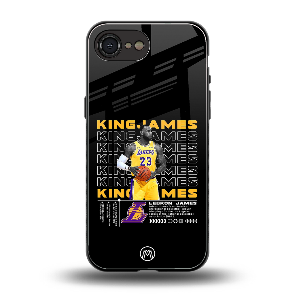 king james back phone cover | glass case for iphone 16e