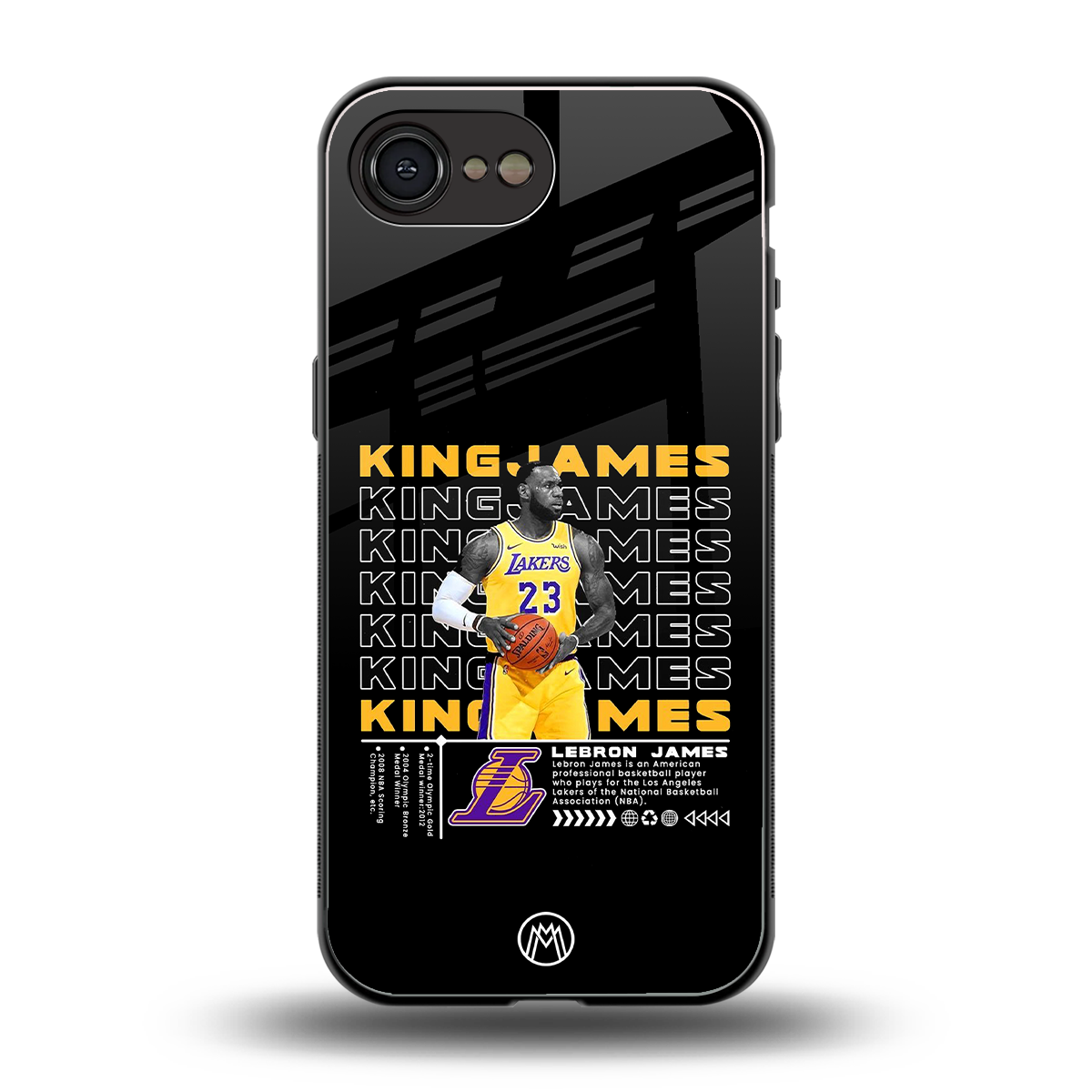 king james back phone cover | glass case for iphone 16e