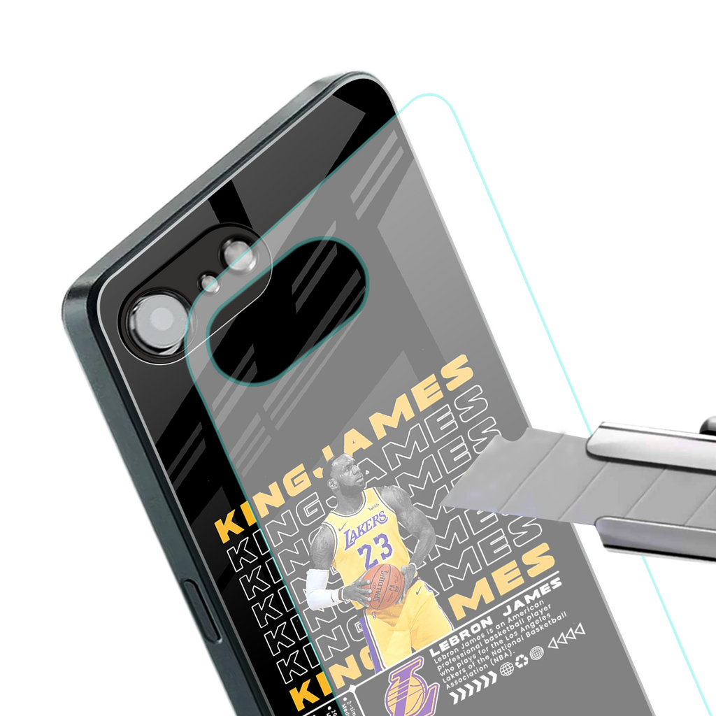 king james back phone cover | glass case for iphone 16e