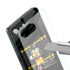 king james back phone cover | glass case for iphone 16e