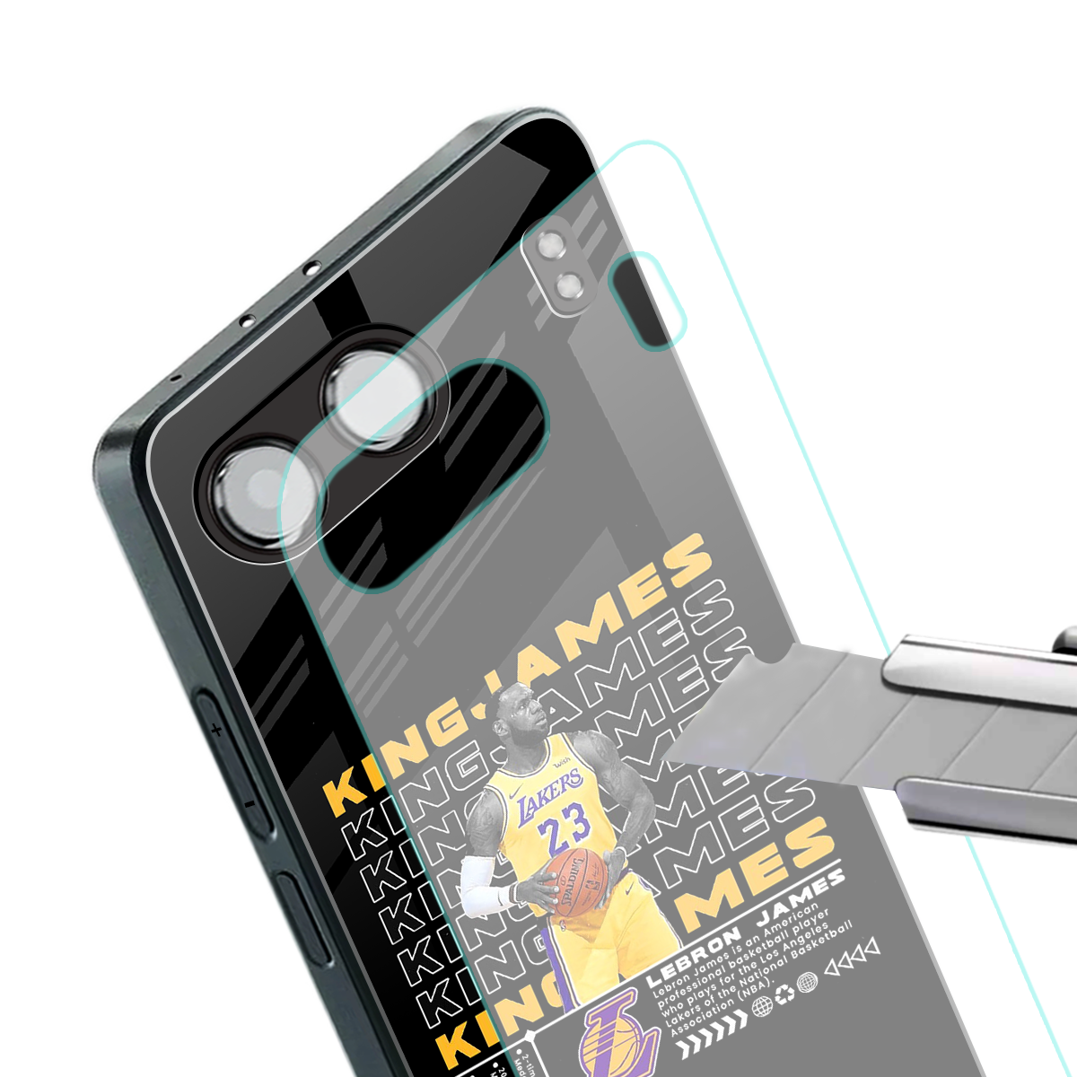 king james back phone cover | glass case for oneplus nord 4