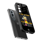 king james back phone cover | glass case for oneplus nord ce 4