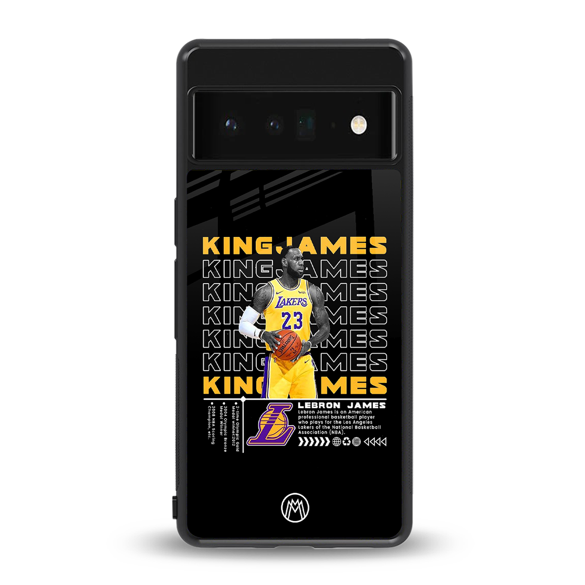 king james back phone cover | glass case for google pixel 6 pro