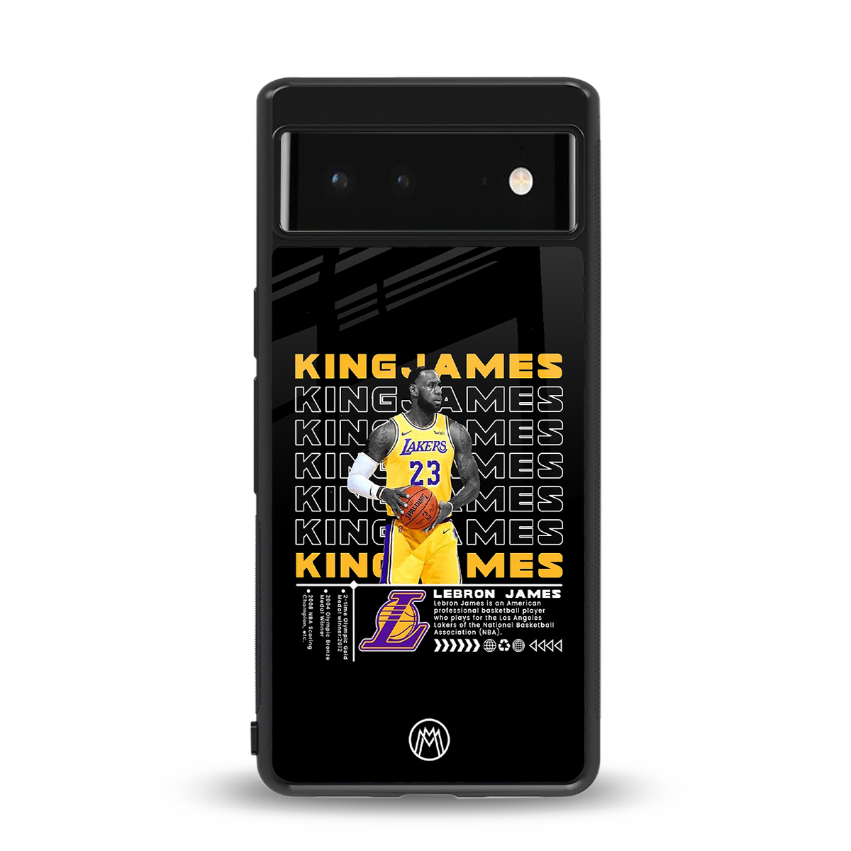 king james back phone cover | glass case for google pixel 6