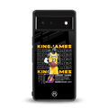 king james back phone cover | glass case for Google Pixel 6A