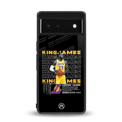 king james back phone cover | glass case for Google Pixel 6A