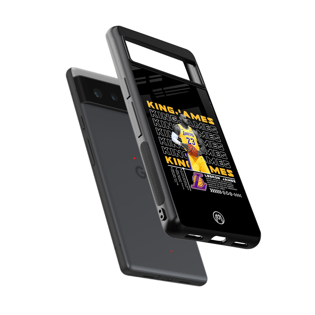 king james back phone cover | glass case for google pixel 6