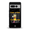king james back phone cover | glass case for google pixel 7 pro