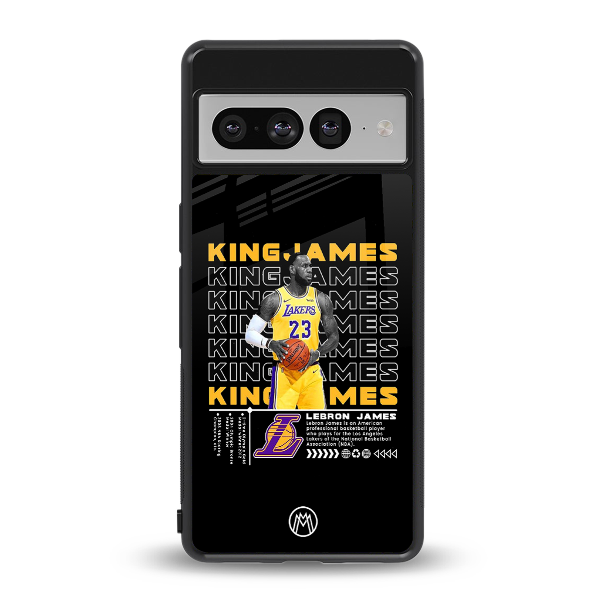 king james back phone cover | glass case for google pixel 7 pro