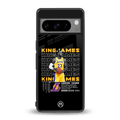 king james back phone cover | glass case for google pixel 8 pro