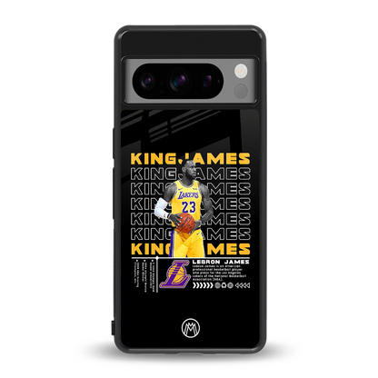 king james back phone cover | glass case for google pixel 8 pro