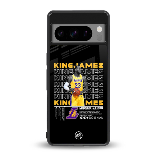 king james back phone cover | glass case for google pixel 8 pro