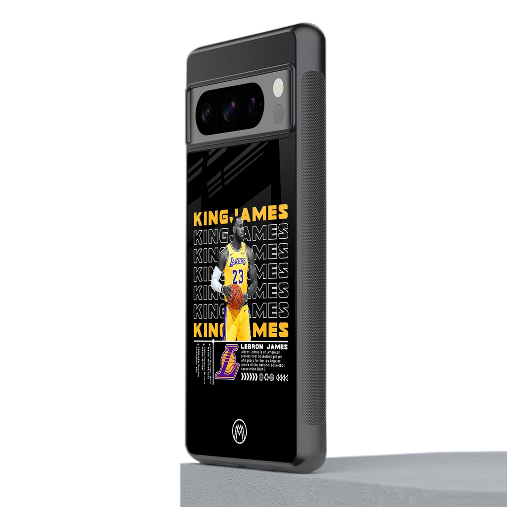 king james back phone cover | glass case for google pixel 8 pro