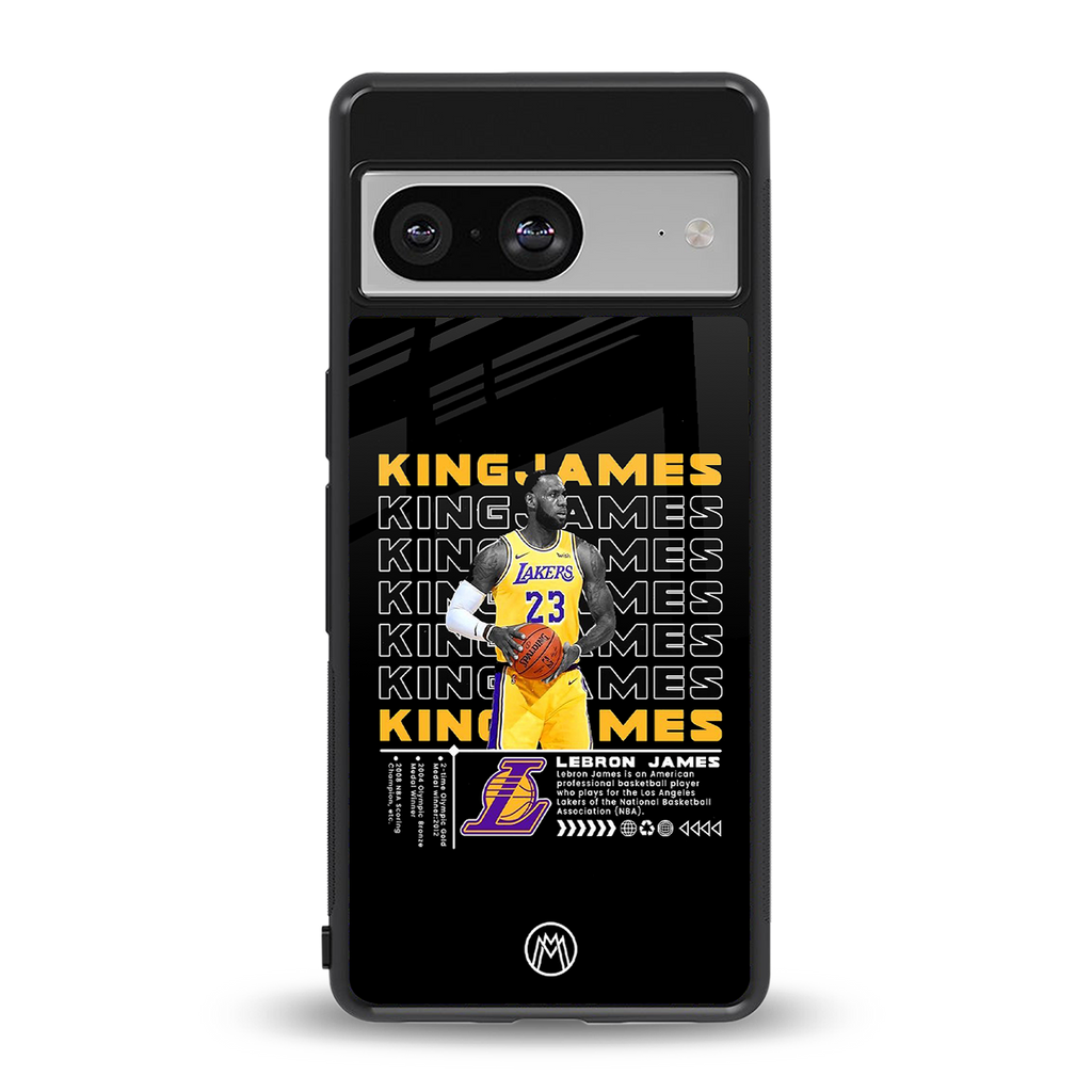 king james back phone cover | glass case for Google Pixel 8