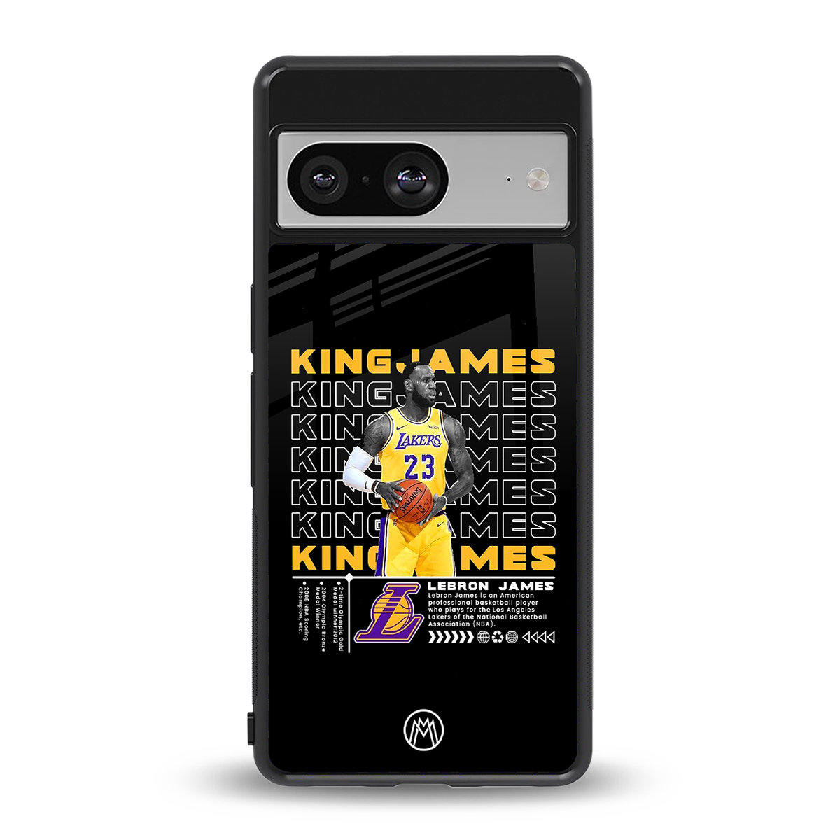 king james back phone cover | glass case for Google Pixel 8