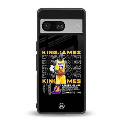 king james back phone cover | glass case for Google Pixel 8