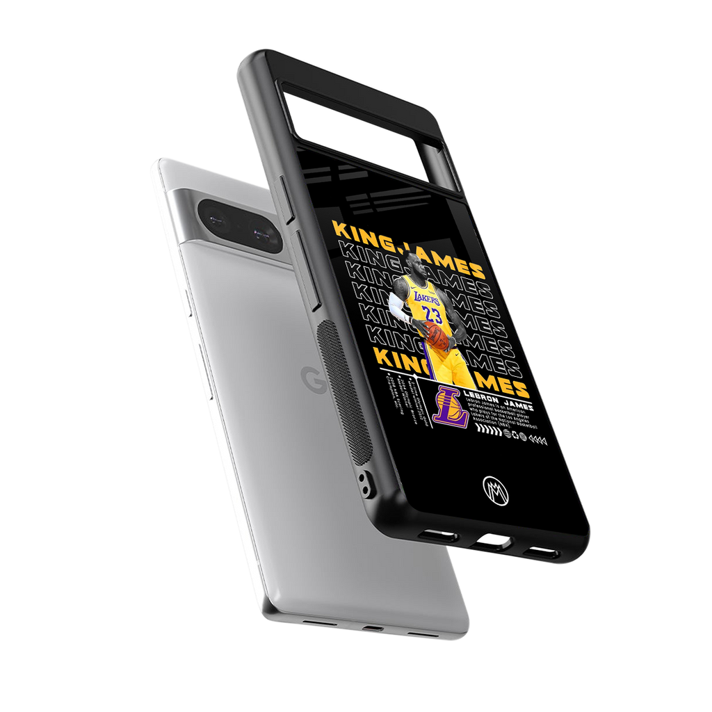 king james back phone cover | glass case for Google Pixel 8