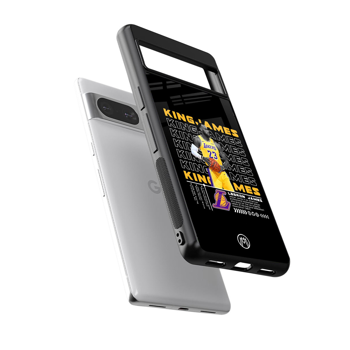 king james back phone cover | glass case for Google Pixel 8