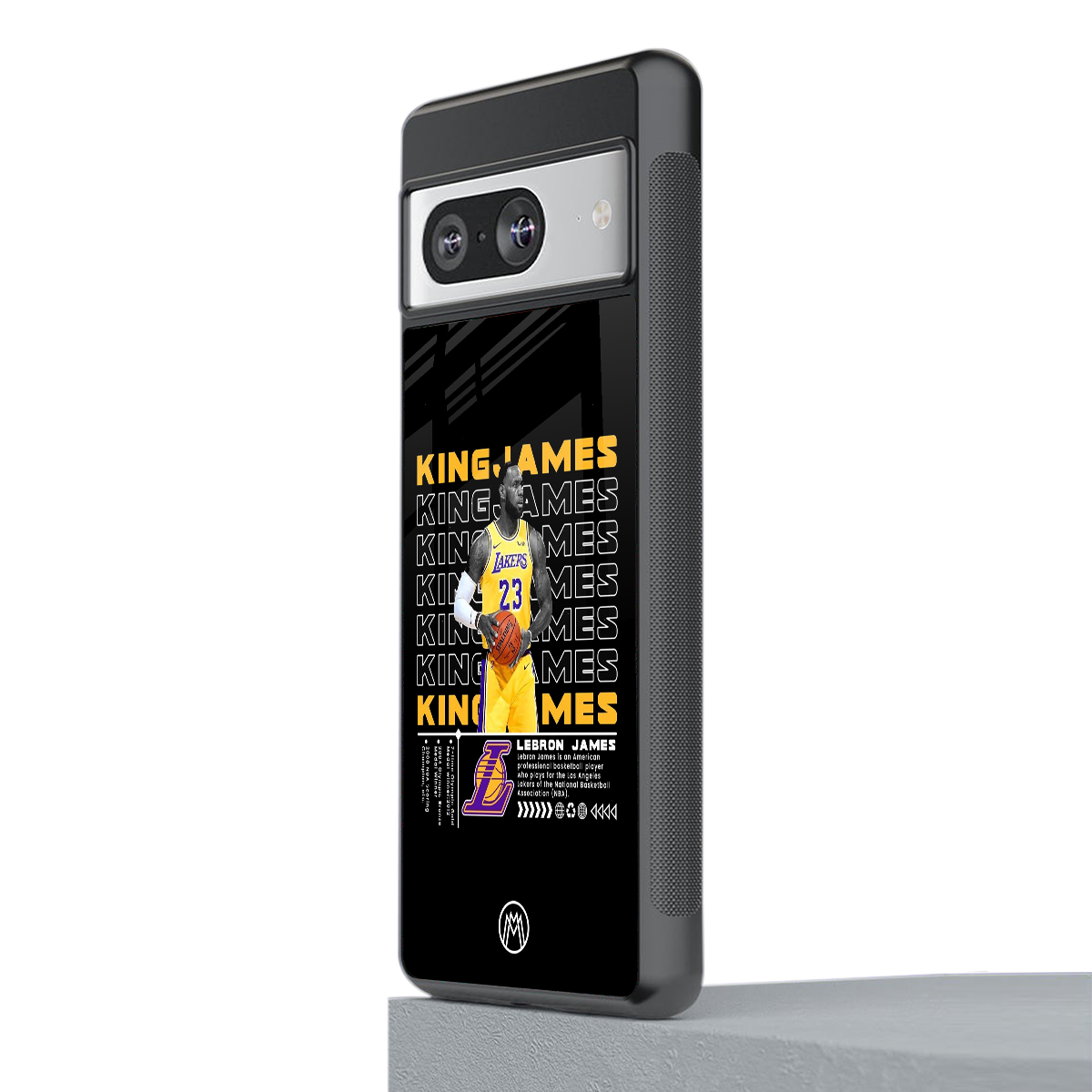 king james back phone cover | glass case for Google Pixel 8