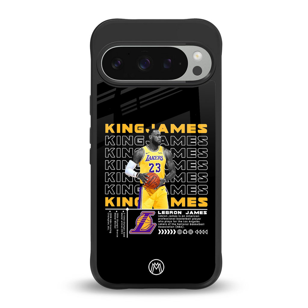 king james back phone cover | glass case for google pixel 9 pro