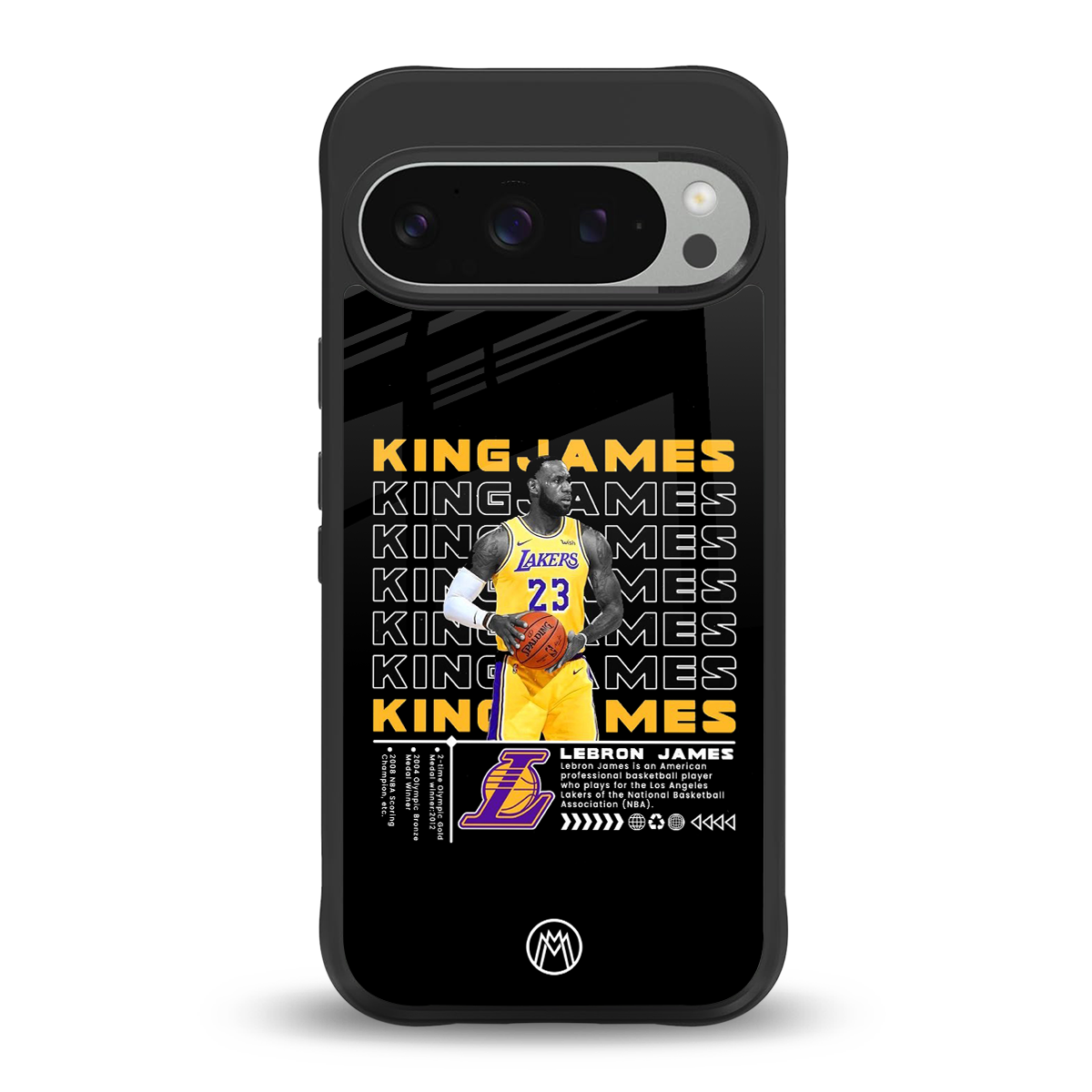 king james back phone cover | glass case for google pixel 9 pro xl