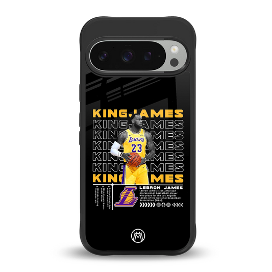 king james back phone cover | glass case for google pixel 9 pro xl