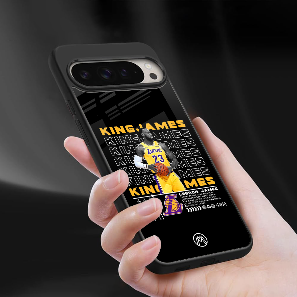 king james back phone cover | glass case for google pixel 9 pro xl