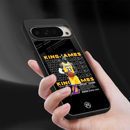 king james back phone cover | glass case for google pixel 9 pro xl