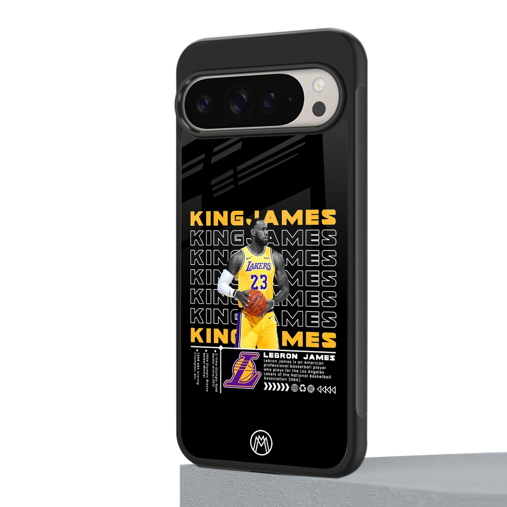 king james back phone cover | glass case for google pixel 9 pro