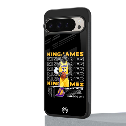 king james back phone cover | glass case for google pixel 9 pro xl