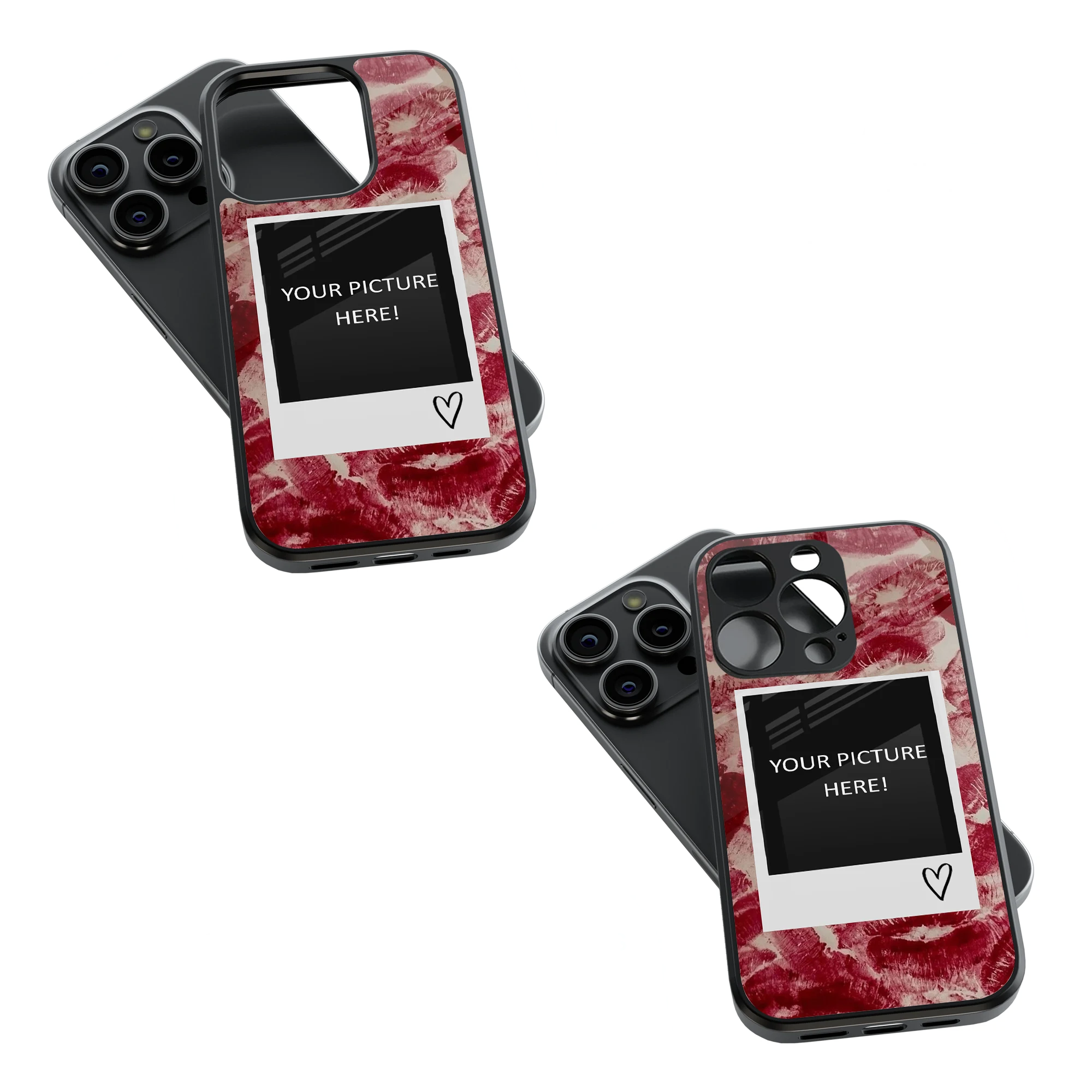 Polaroid Personalised Glass Phone Case