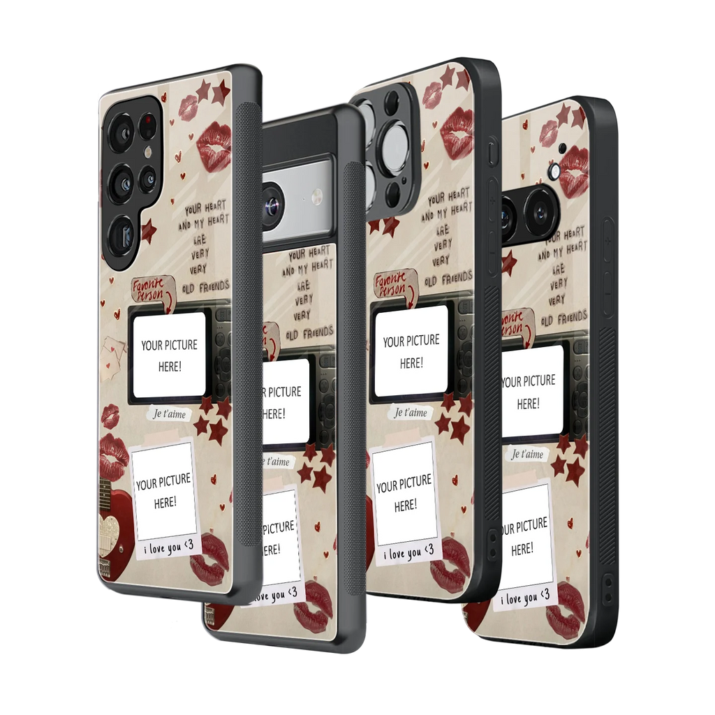 Polaroid Personalised Glass Phone Case