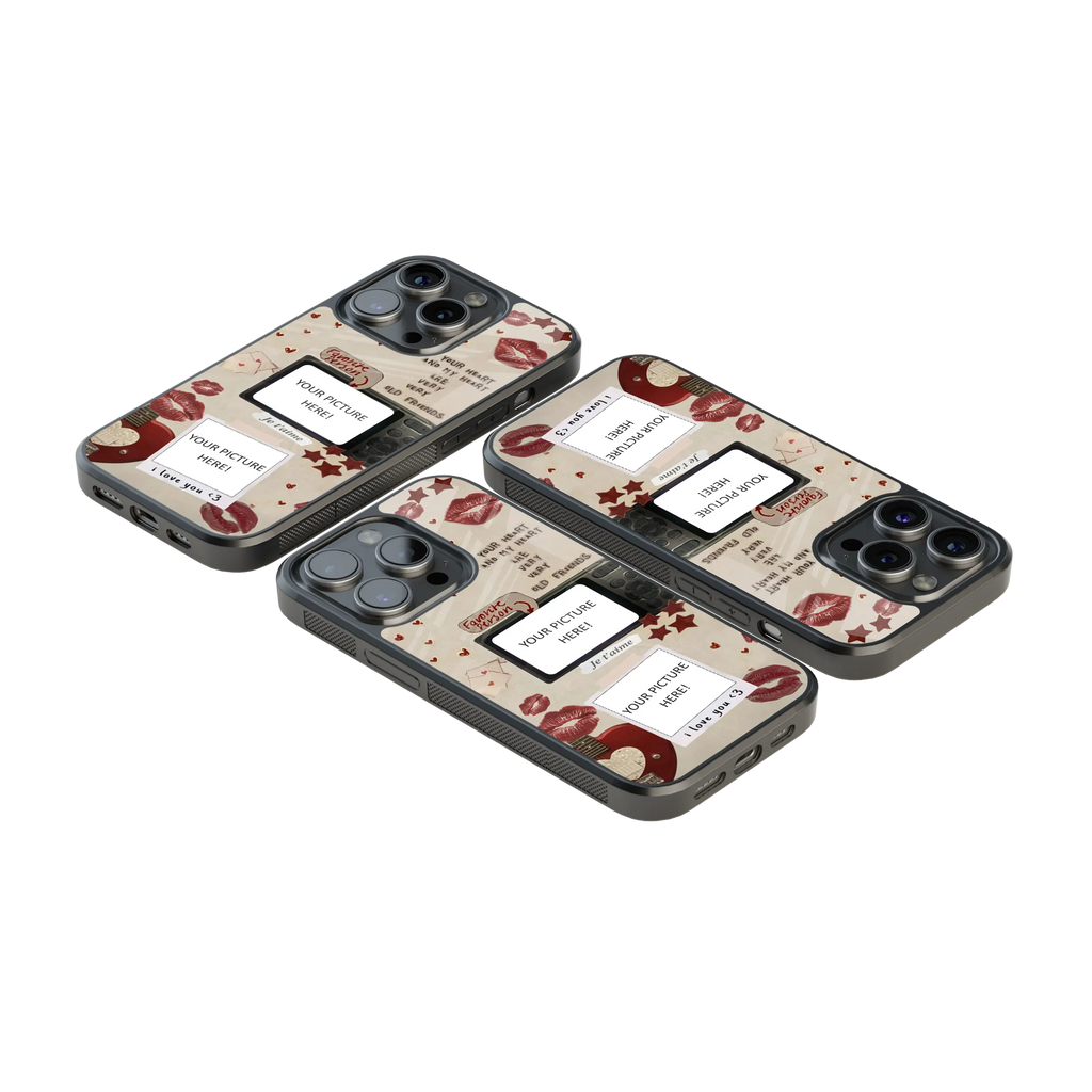 Polaroid Personalised Glass Phone Case