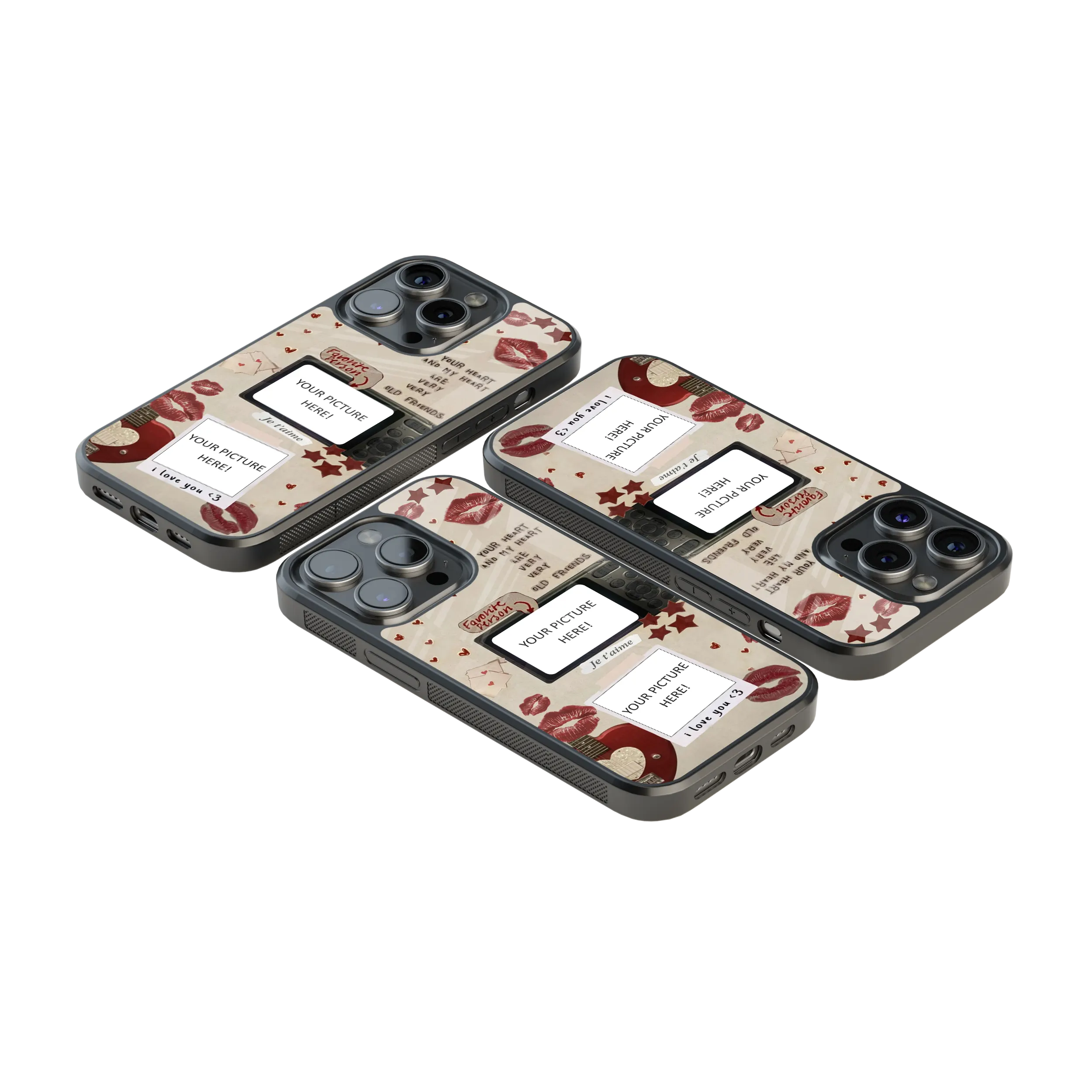 Polaroid Personalised Glass Phone Case