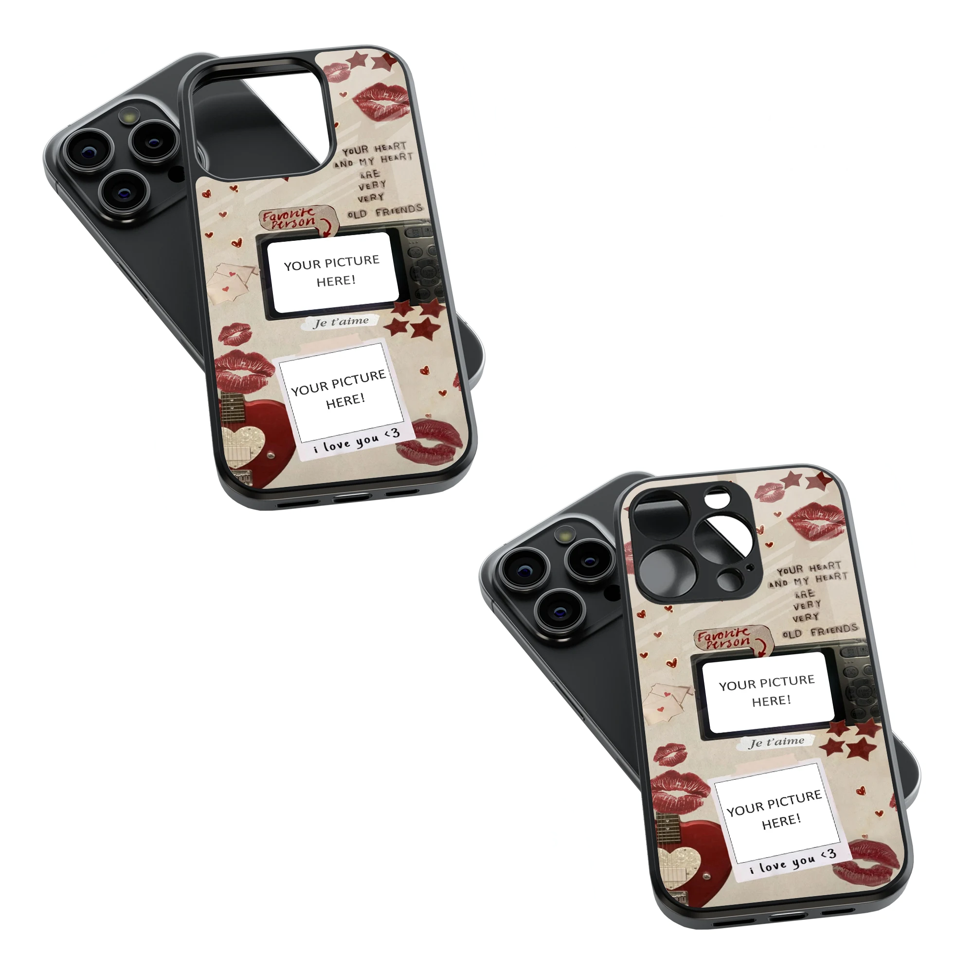 Polaroid Personalised Glass Phone Case