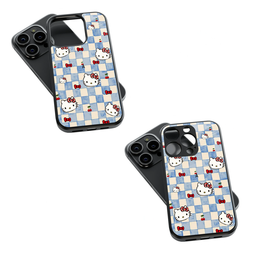 Trendy Glass Back Mobile Case for iPhone, Samsung, Redmi, OnePlus, Google Pixel, Motorola