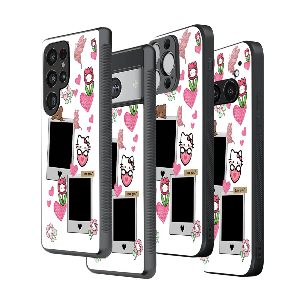 Polaroid Personalised Glass Phone Case
