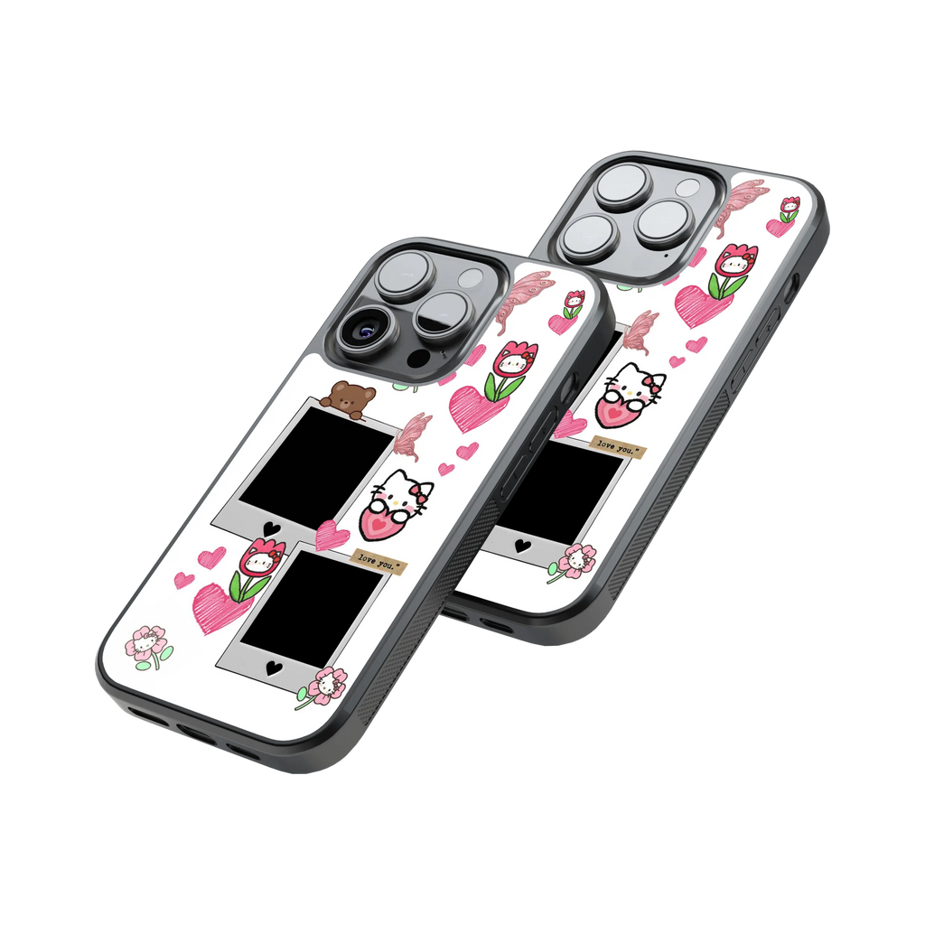 Polaroid Personalised Glass Phone Case