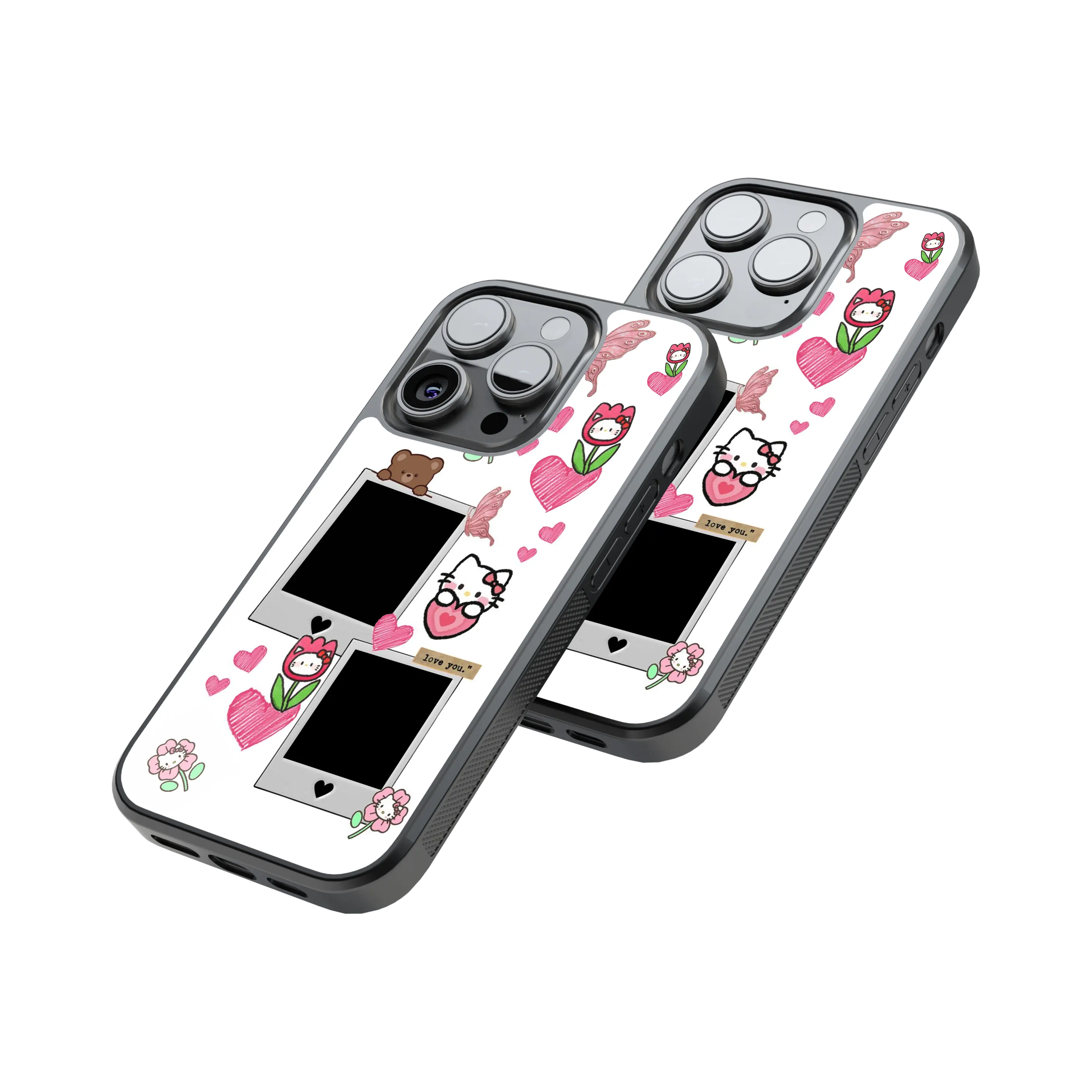 Polaroid Personalised Glass Phone Case