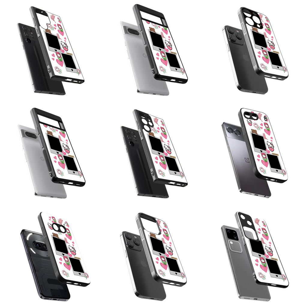 Polaroid Personalised Glass Phone Case