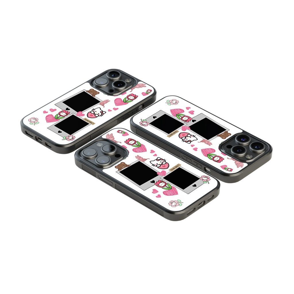 Polaroid Personalised Glass Phone Case